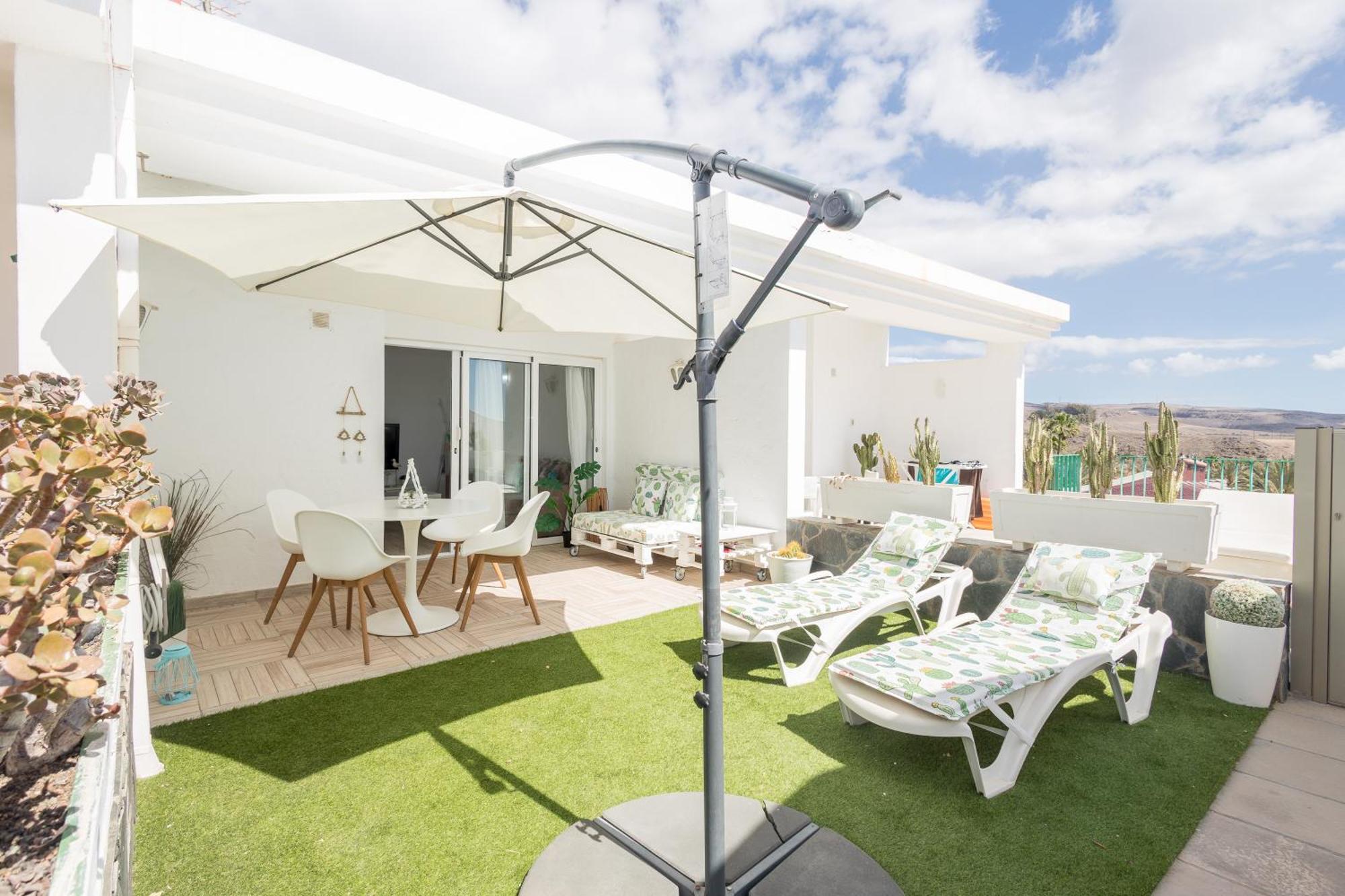 Playa Del Aguila Bungalow Con Terraza Solarium Maspalomas  Eksteriør bilde